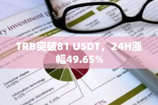 TRB突破81 USDT，24H涨幅49.65%