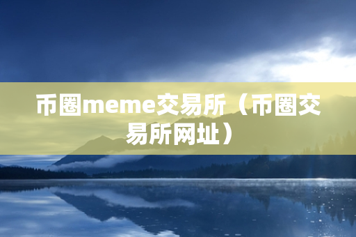 币圈meme交易所（币圈交易所网址）