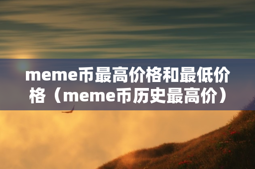 meme币最高价格和最低价格（meme币历史最高价）