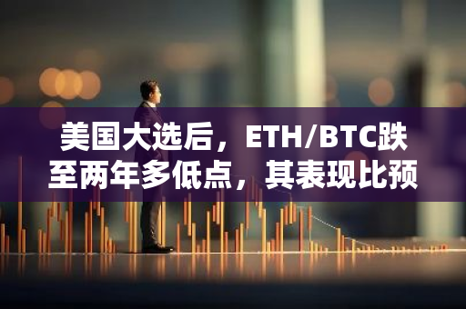 美国大选后，ETH/BTC跌至两年多低点，其表现比预期更为严酷