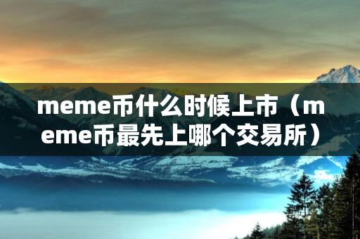 meme币什么时候上市（meme币最先上哪个交易所）