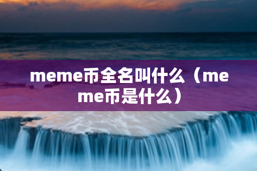 meme币全名叫什么（meme币是什么）