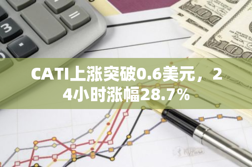 CATI上涨突破0.6美元，24小时涨幅28.7%