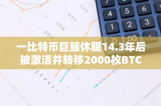 一比特币巨鲸休眠14.3年后被激活并转移2000枚BTC