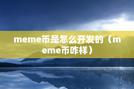 meme币是怎么开发的（meme币咋样）