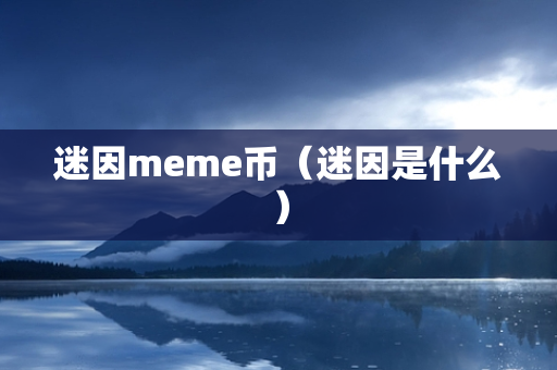 迷因meme币（迷因是什么）