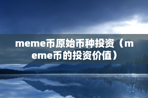 meme币原始币种投资（meme币的投资价值）