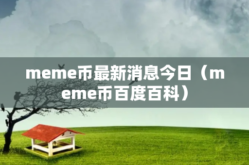 meme币最新消息今日（meme币百度百科）