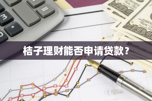 桔子理财能否申请贷款？