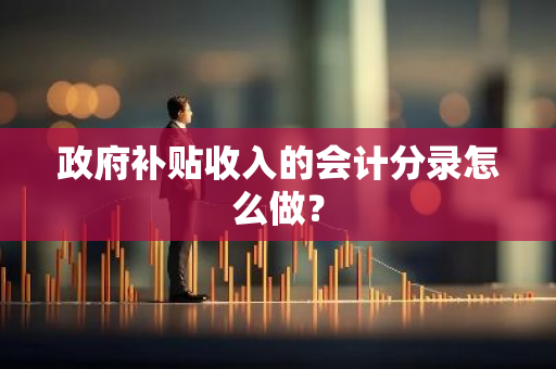 政府补贴收入的会计分录怎么做？