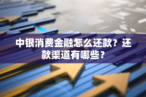 中银消费金融怎么还款？还款渠道有哪些？