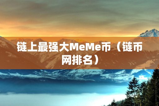 链上最强大MeMe币（链币网排名）