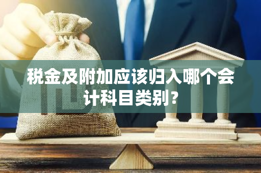 税金及附加应该归入哪个会计科目类别？