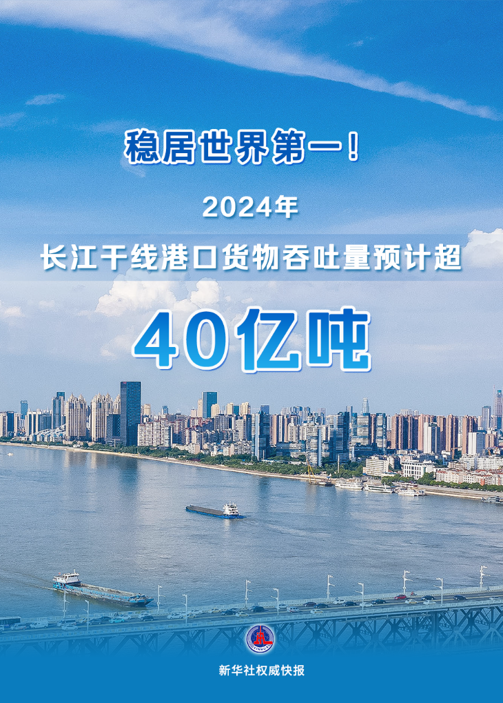 新华社权威快报丨稳居世界第一！2024年长江干线港口货物吞吐量预计超40亿吨