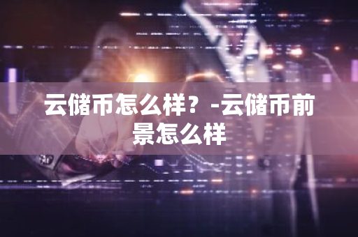 云储币怎么样？-云储币前景怎么样