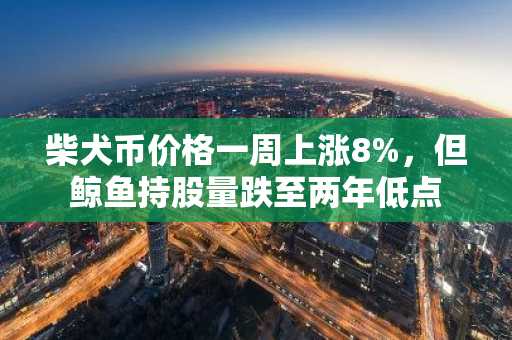 柴犬币价格一周上涨8%，但鲸鱼持股量跌至两年低点