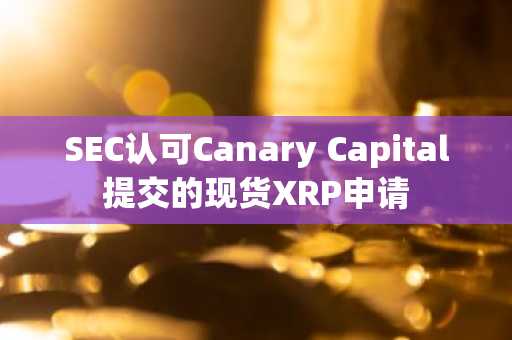 SEC认可Canary Capital提交的现货XRP申请