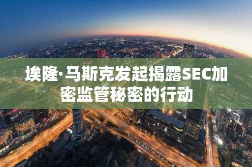 埃隆·马斯克发起揭露SEC加密监管秘密的行动