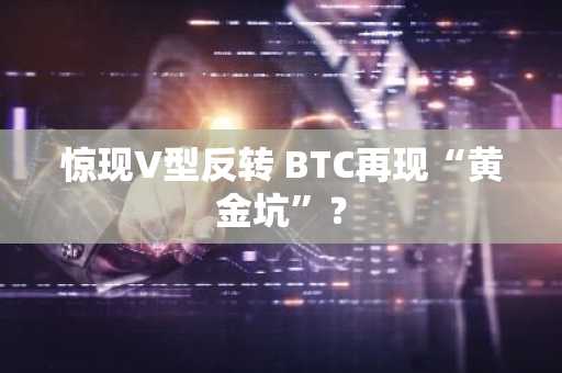 惊现V型反转 BTC再现“黄金坑”？