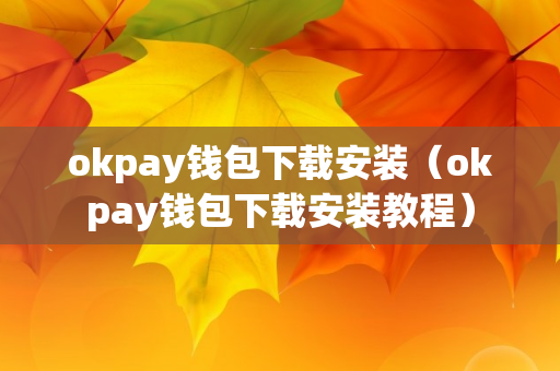 okpay钱包下载安装（okpay钱包下载安装教程）